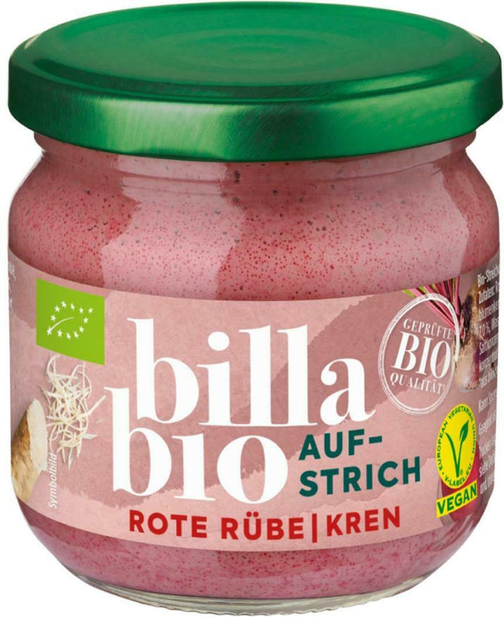 BILLA Bio Rote Rüben Aufstrich Online von BILLA wogibtswas at