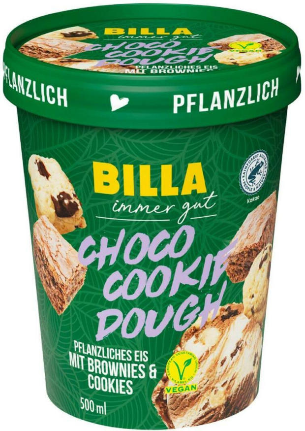 BILLA Choco Cookie Dough Eis Vegan Online Von BILLA Wogibtswas At