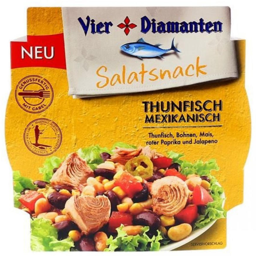 Vier Diamanten Thunfisch Mexikanisch für nur 1 49 statt 2 99