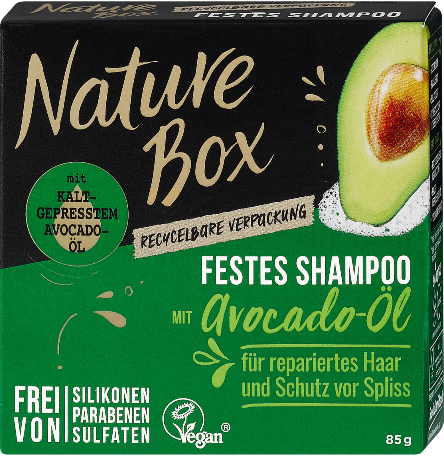 Nature Box Festes Shampoo mit Avocado Öl Online von dm wogibtswas at