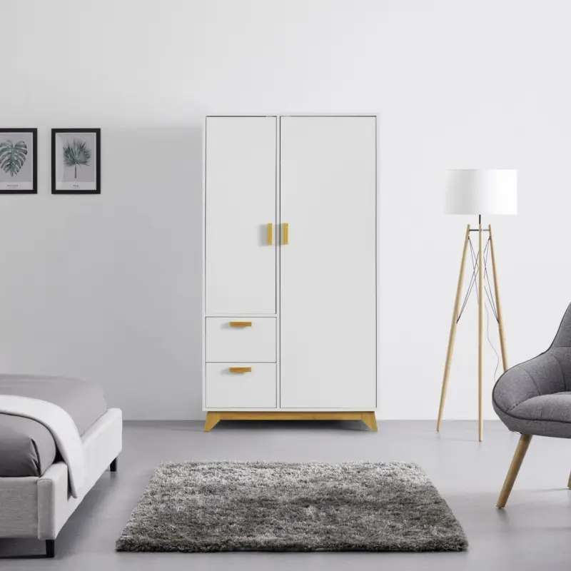 Kleiderschrank 'Milan', weiß