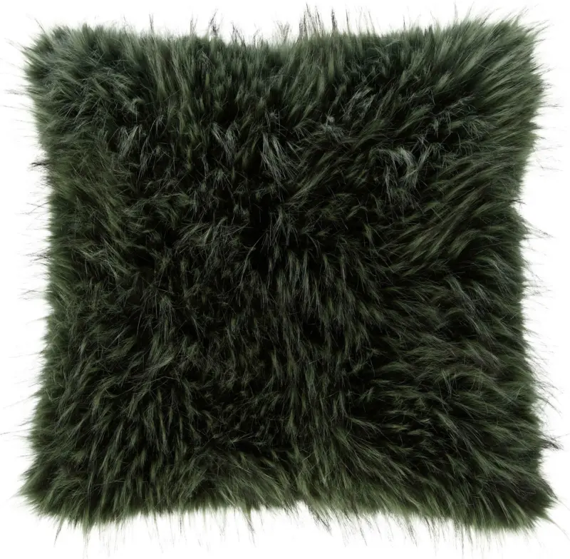 Fellkissen Nila in Gr&uuml;n ca. 45x45cm