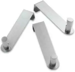 Garderobenhaken Edelstahlfarben