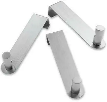 Garderobenhaken Edelstahlfarben