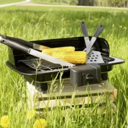 Elektrogrill Dirk1 in Schwarz