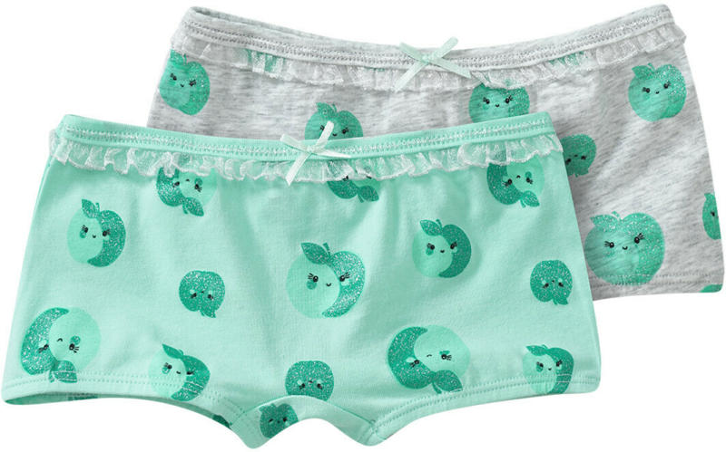 2 Mädchen Pantys mit Apfel-Motiven (Nur online)