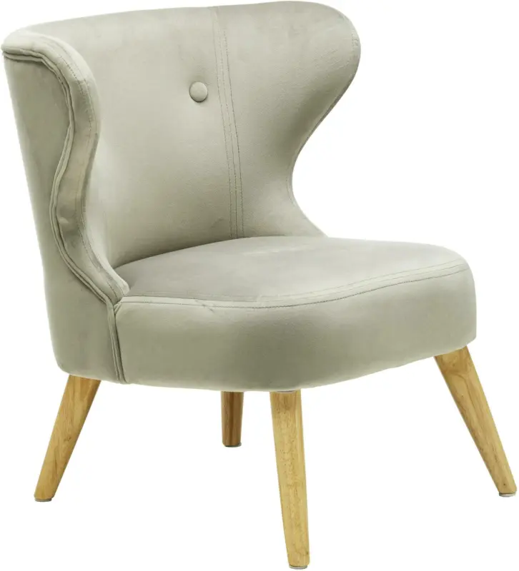 Kindersessel aus Samt in Grau