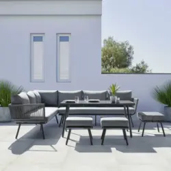 Loungegarnitur 'Camilla', grau