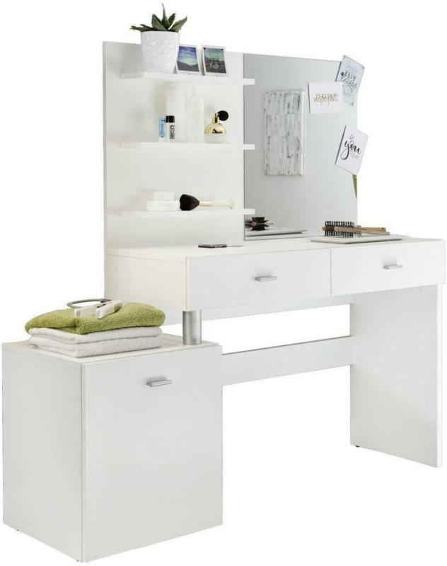 Schminktisch Shadow B: 132 cm Weiß