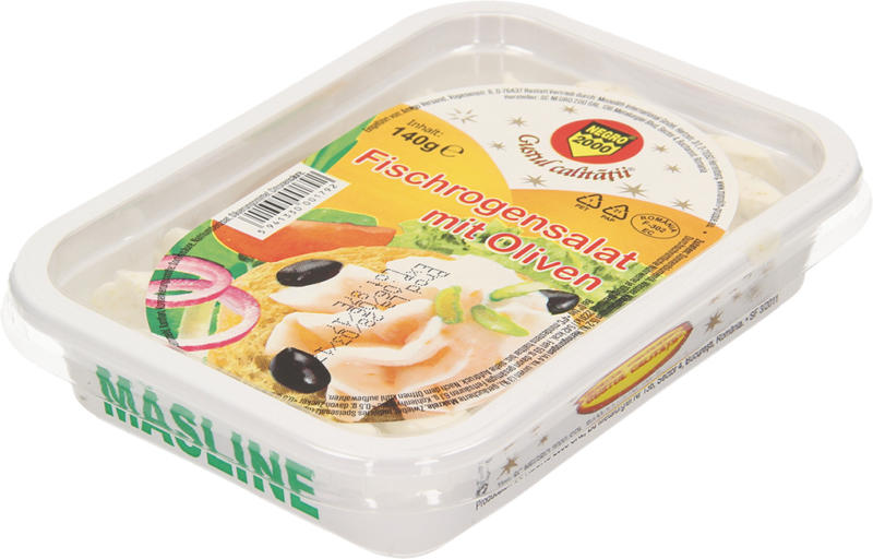 Fischrogensalat mit Oliven