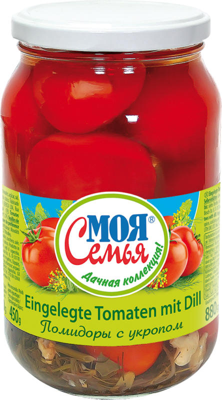 Eingelegte Tomaten mit Dill