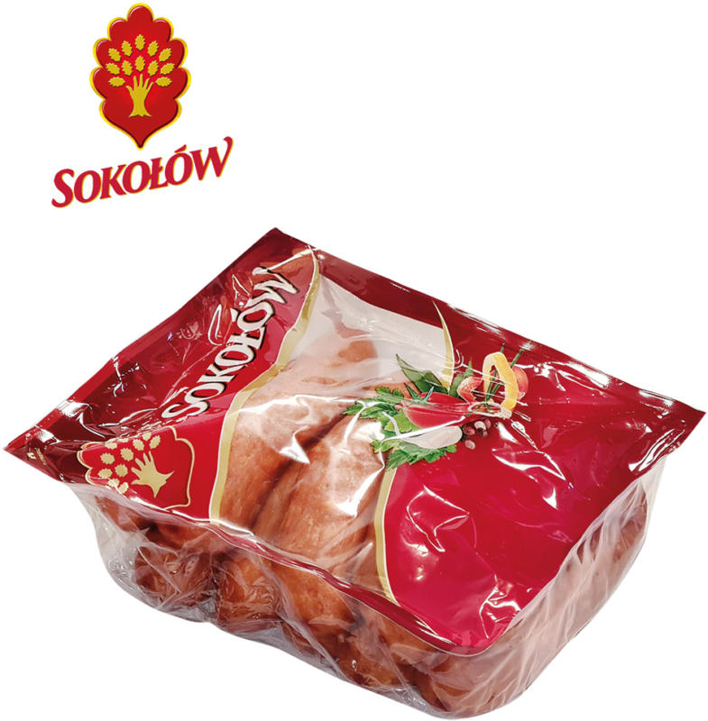 Schlesische Festwurst aus Schweinefleisch, mittelgrob zerkleinert, geräuchert und gebrüht, gepökelt