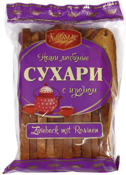 Zwieback mit Rosinen