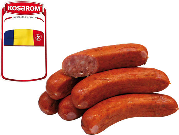 Grob zerkleinerte Brühwurst