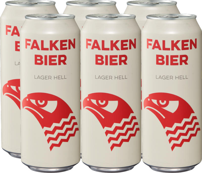 Bière lager blonde Falken, 6 x 50 cl