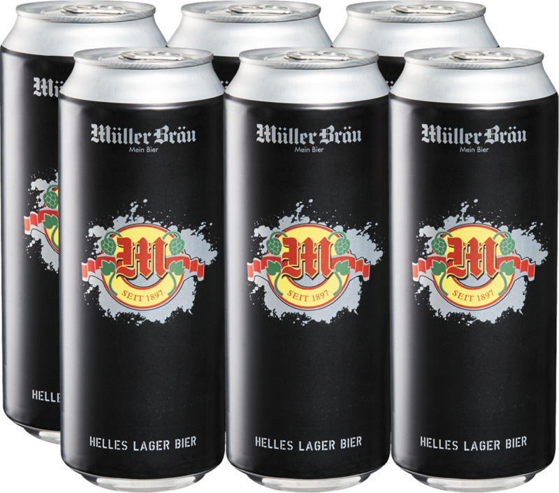 Birra lager chiara Müller Bräu, 6 x 50 cl