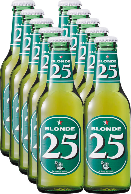 Valaisanne Bier Blonde 25, 10 x 25 cl