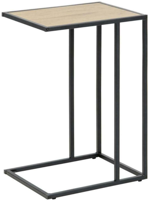 Beistelltisch Seaford Eichefarben + Stahl Schwarz