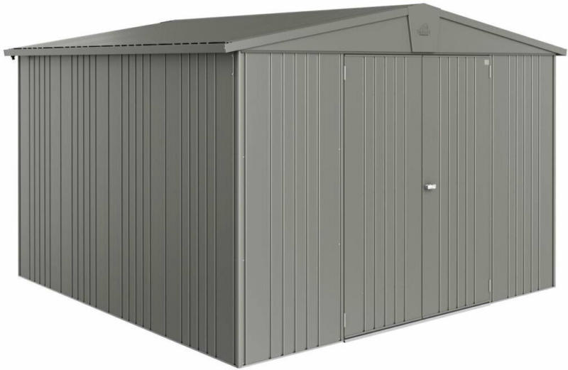 Gerätehaus „Europa“, 316x300x209 cm, quarzgrau-metallic 316x300x209 cm | quarzgrau-metallic