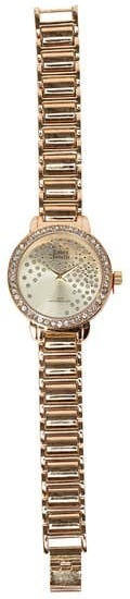 Damen-Armbanduhr mit Glitzer