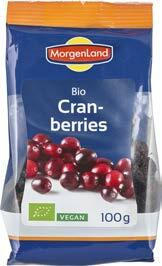 -20% auf Gojibeeren und Cranberries von Morgenland