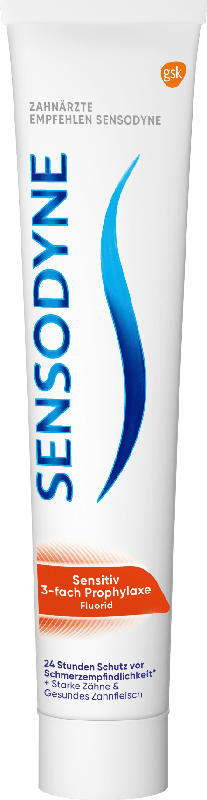 Sensodyne Zahnpasta 3-fach Prophylaxe für schmerzempfindliche Zähne