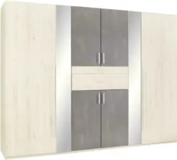 Drehtürenschrank in Eichefarben