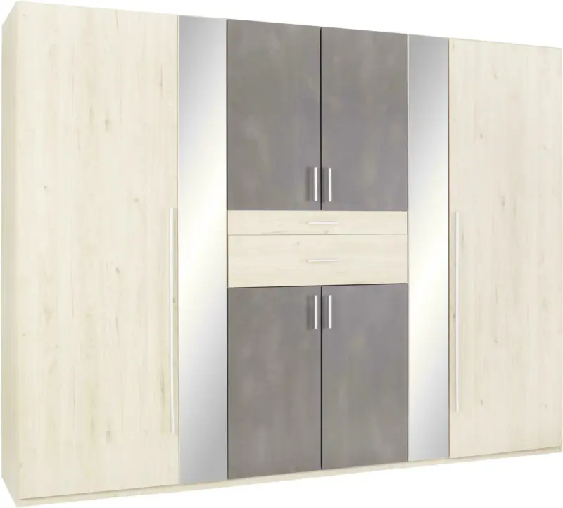 Drehtürenschrank in Eichefarben