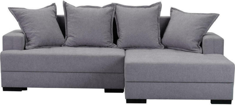 Wohnlandschaft in Textil Grau