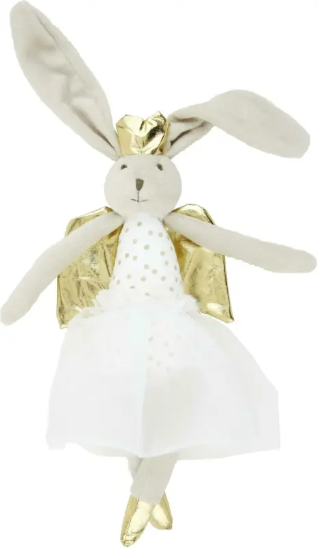 Plüschtier Angelina in Weiß/Gold ca. 36cm