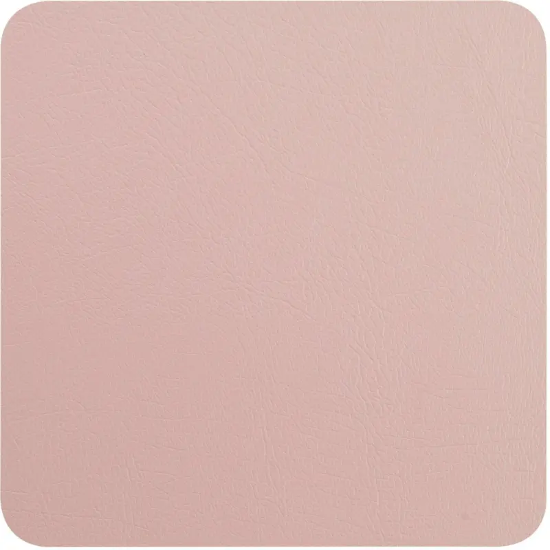 Untersetzer aus Leder in Rosa