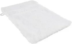 Waschhandschuh Melanie in Weiß ca. 16x21cm