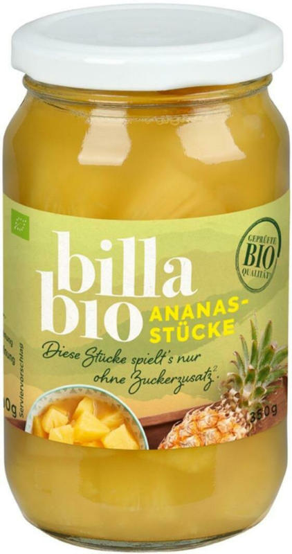 BILLA Bio Ananasstücke