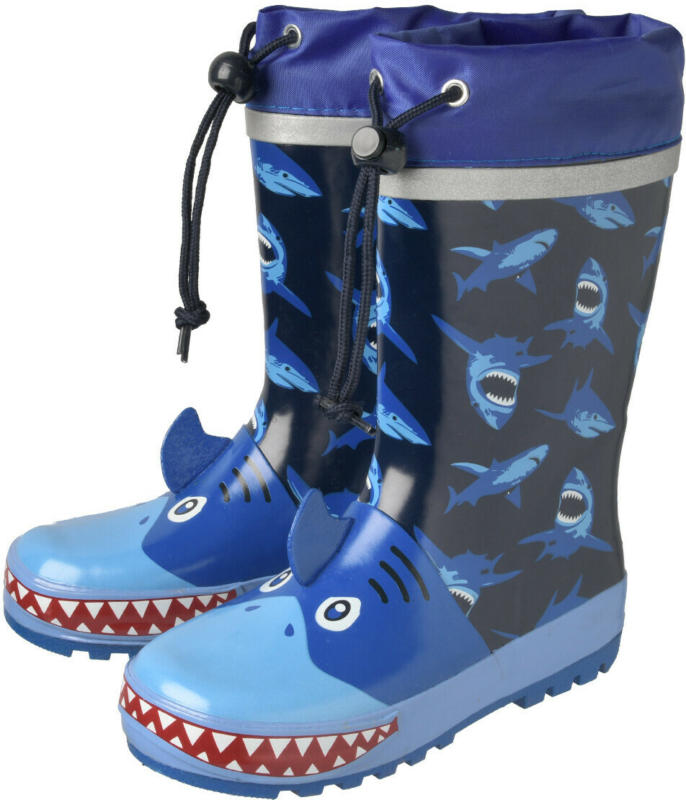 Jungen Regenstiefel mit Hai-Motiv (Nur online)
