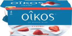 Yogurt Oikos Danone, alla greca, Fragola, 4 x 115 g
