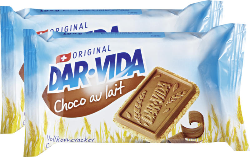 DAR-VIDA Choco au lait Hug, 2 x 184 g