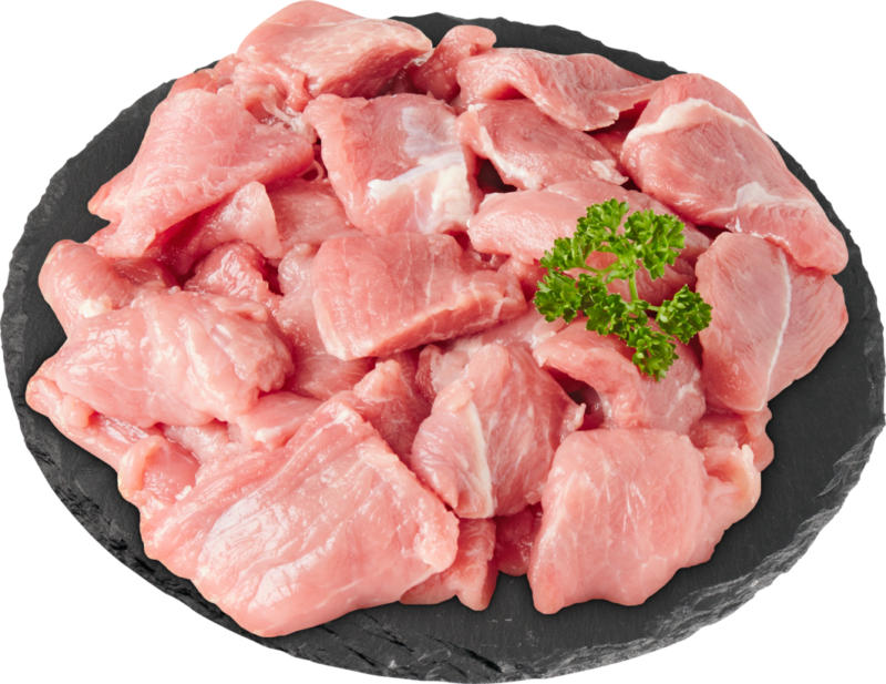Denner Schweinsgeschnetzeltes, ca. 400 g, per 100 g