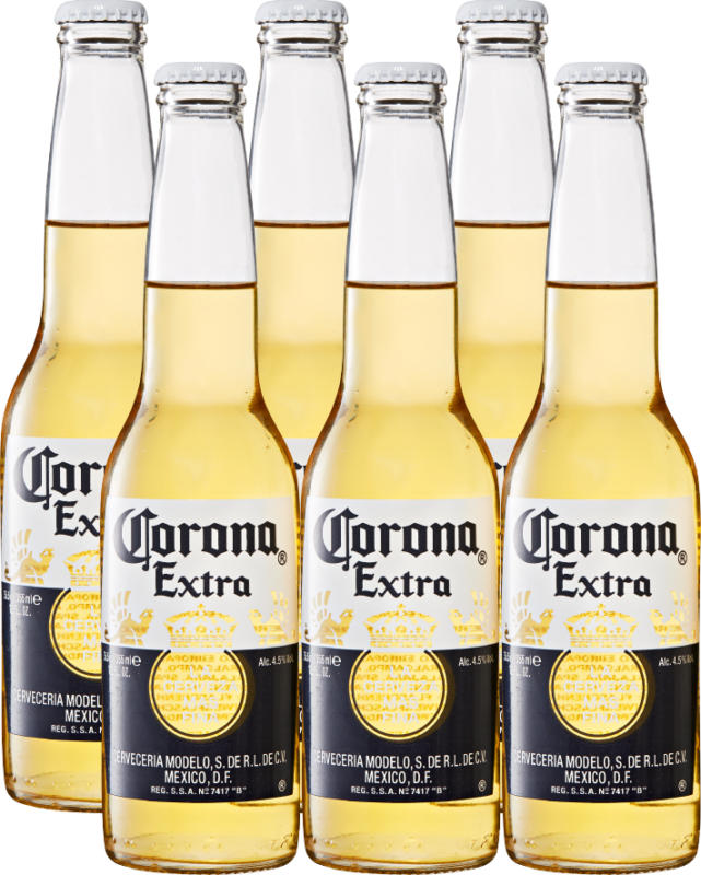Corona Bier Extra, 6 x 35,5 cl