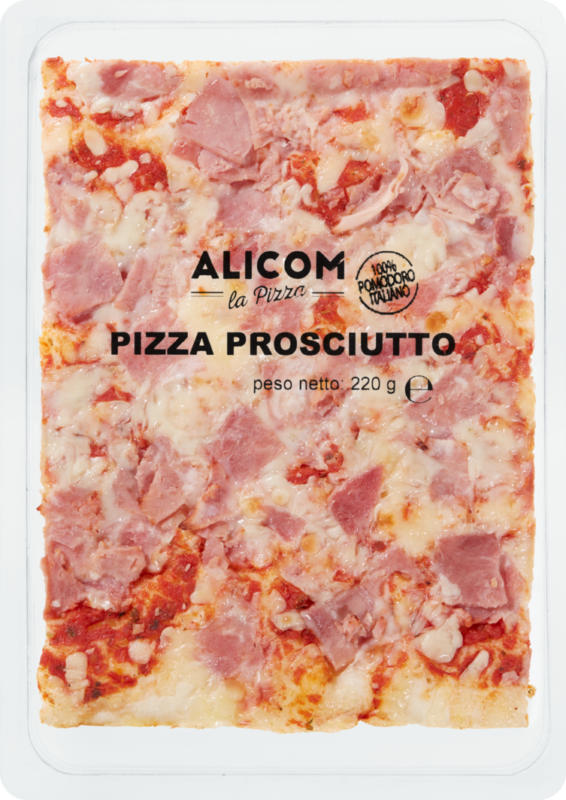 Alicom Blechpizza, Schinken, 220 g