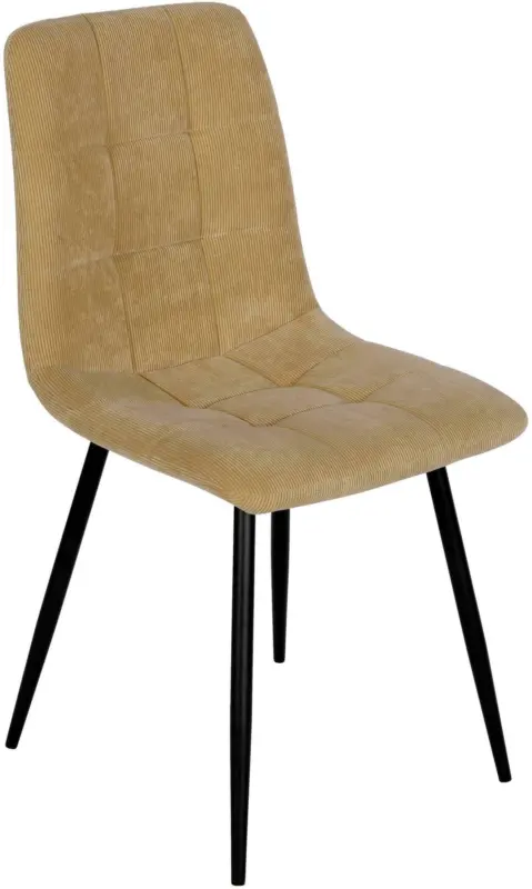 Stuhl aus Kord in Gelb