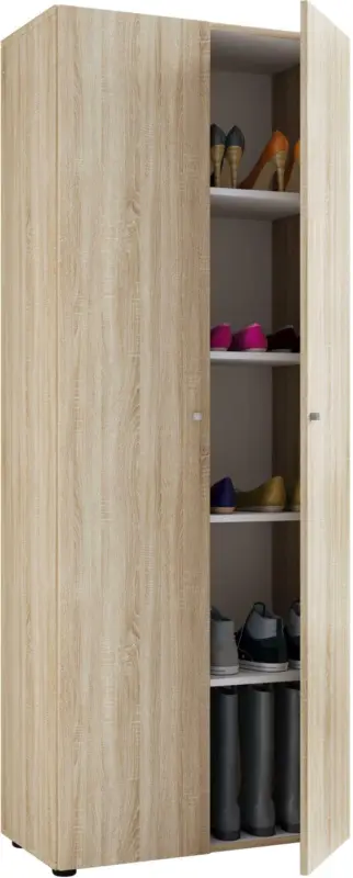 Mehrzweckschrank Eichefarben ca. 70x178x40 cm 'Vandol'