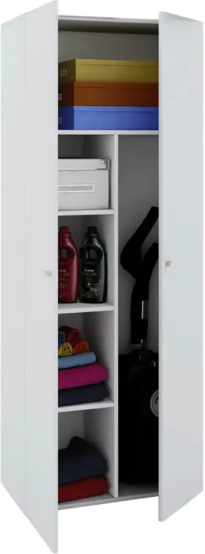Mehrzweckschrank in Weiss ca. 70x178x40 cm 'Vandol'