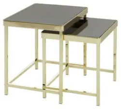 Satztisch 'Viola', 2-er 'Set, gold