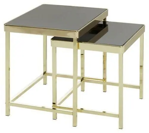 Satztisch 'Viola', 2-er 'Set, gold