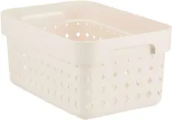 Korb Seoul aus Kunststoff in Rosa