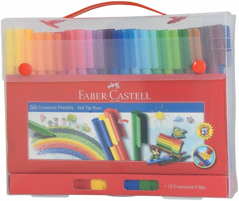 Faber Castell Connector Pen valise 60 pièces -
