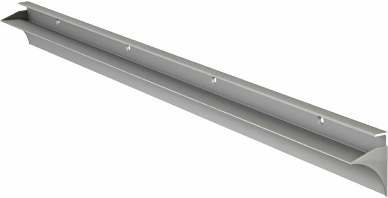Regalhalter „Rail“, silber, 19x800mm 1,9x80 cm