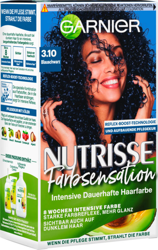 Nutrisse Haarfarbe Farbsensation Blauschwarz 3.10
