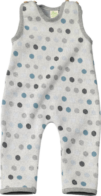 ALANA Baby Overall, Gr. 80, in Bio-Baumwolle, grau, blau
