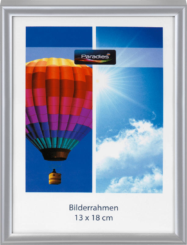 Paradies Bilderrahmen Kunststoff Easy 13 x 18 cm, silber